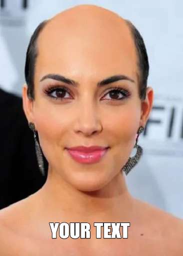 Preview for Bald-woman-red-carpet-glamour-meme-celebrity-template-8bf0f