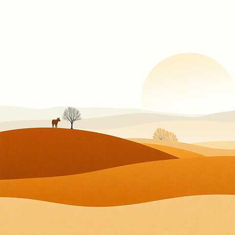 Preview for Serene-desert-landscape-art-aiartstyle-template-ba382