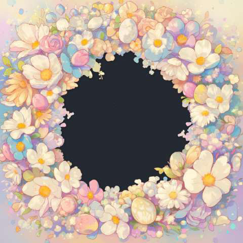 Preview for Floral-frame-template-flower-frame-d03e8