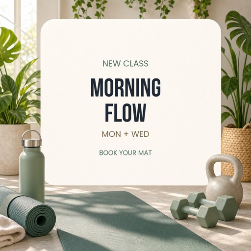Preview for Morning Flow Fitness Instagram Template