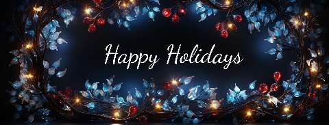 Preview for Happy-holidays-wreath-christmas-facebook-template-97684