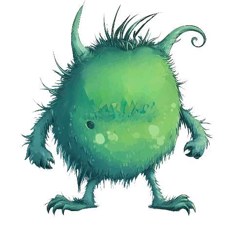 Preview for Green-monster-illustration-character-monster-template-efa70