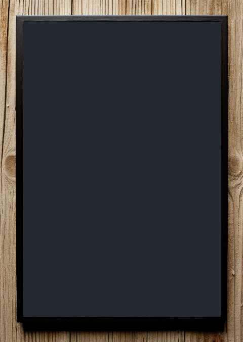 Preview for Black-monitor-wooden-background-classic-frame-template-07d74