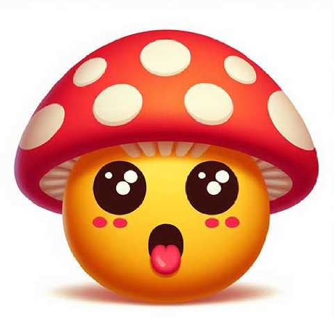 Preview for Funny-mushroom-emoji-aiemojiobjects-template-b0e57