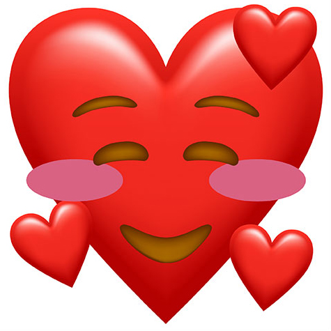 Preview for Blushing-heart-emoji-emoji-classic-template-769f5