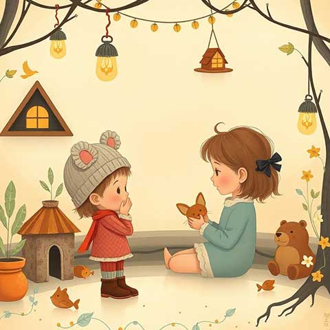 Preview for Children-whimsical-outdoor-play-aicartoon-template-e10dd