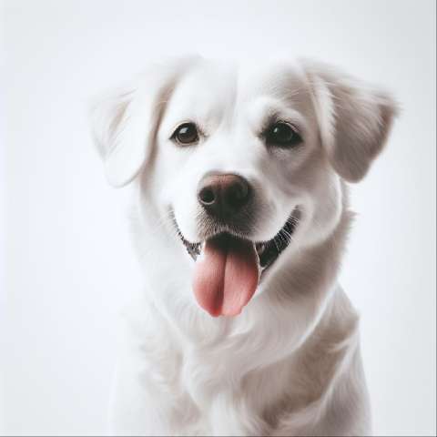 Preview for Happy White Dog Portrait Template
