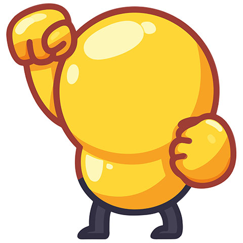 Preview for Cartoon-character-fighting-stance-emoji-body-template-00a6f