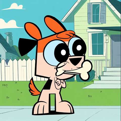 Preview for Cartoon-dog-with-bone-aiold-template-4807c