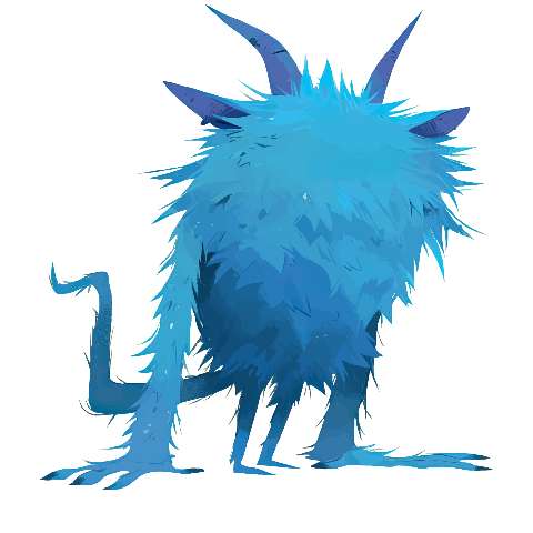 Preview for Blue-fantasy-creature-illustration-ugly-monster-template-21bb3
