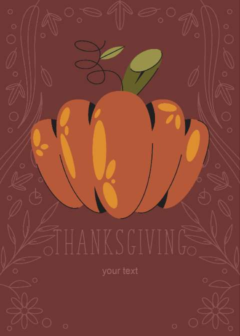 Preview for Thanksgiving-pumpkin-illustration-template-7b87b