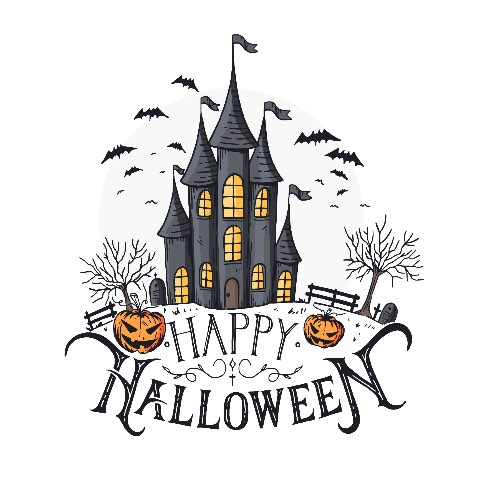 Preview for Halloween-castle-illustration-halloween-post-template-0cf0e