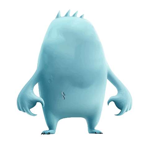 Preview for Blue-monster-3d-render-smooth-monster-template-3c6e1