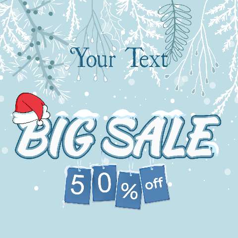 Preview for Big-winter-sale-50-off-holiday-post-template-715b7