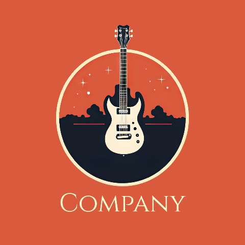 Preview for Electric-guitar-company-logo-logo-object-template-bedad