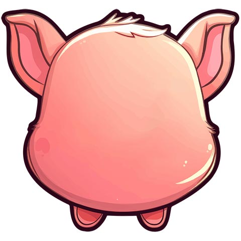 Preview for Cartoon-pig-illustration-emoji-animal-template-65723