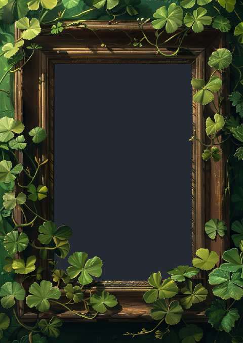 Preview for Vintage-wooden-frame-with-greenery-st-patricks-template-c693c