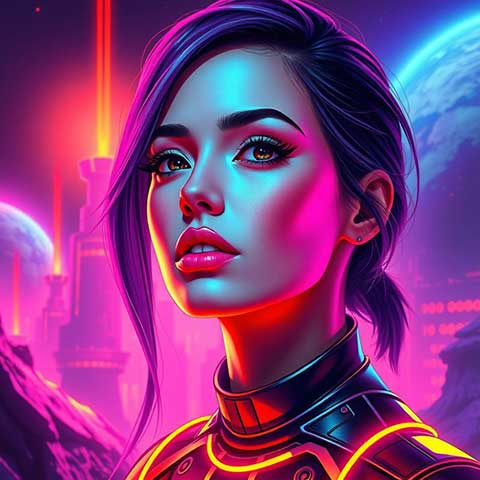 Preview for Futuristic-space-warrior-art-aiunique-template-99ba4