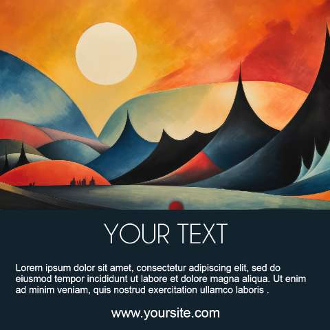 Preview for Vibrant-sunset-landscape-template-instagram-post-fb47d