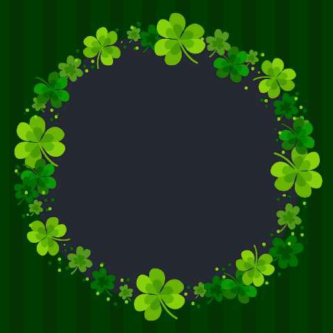 Preview for Shamrock-wreath-background-st-patricks-template-cde0b