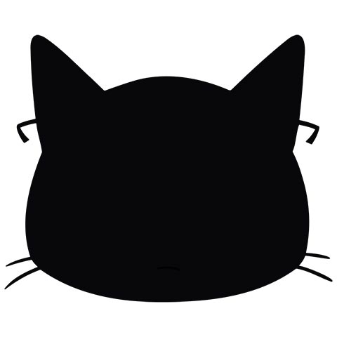 Preview for Black-cat-silhouette-art-emoji-animal-template-21b66