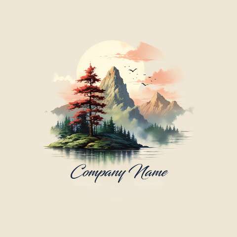 Preview for Serene-landscape-logo-design-logo-mountain-template-4ce66