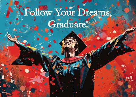 Preview for Follow-your-dreams-graduate-graduation-template-98d5f