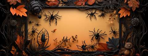 Preview for Halloween-spider-frame-halloween-social-template-377c8