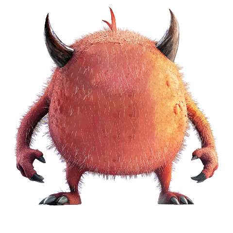 Preview for Red-furry-monster-character-ugly-monster-template-05dde