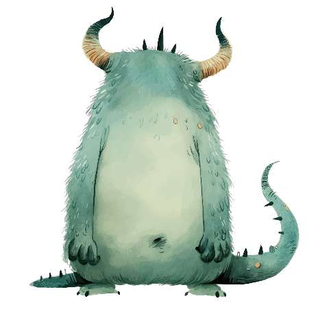 Preview for Fantasy-monster-illustration-whimsical-monster-template-3ab9b