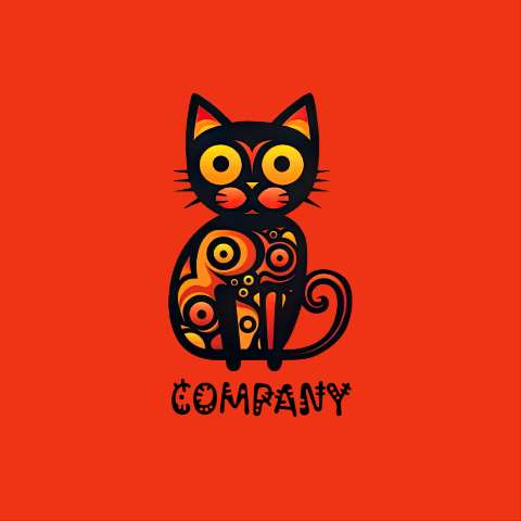 Preview for Black-cat-logo-design-logo-animal-template-6c229