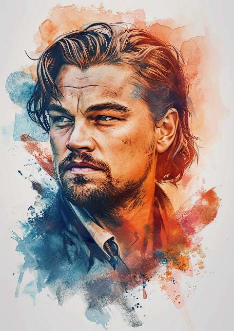 Preview for Watercolor-portrait-of-man-celebrities-template-c82b1