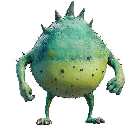 Preview for Green-spiky-monster-ugly-monster-template-6ac44