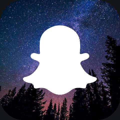 Preview for Snapchat-logo-starry-night-template-8b99a