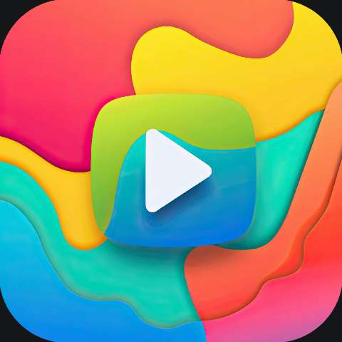 Preview for Colorful Play Button App Icon Template