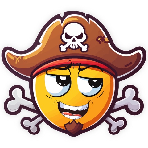 Preview for Pirate Emoji Character Design Template