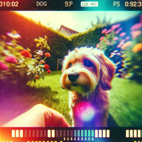 Preview for Adorable Dog In A Vibrant Garden Template