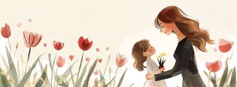 Preview for Mother-daughter-tulip-field-mothers-day-template-ea511