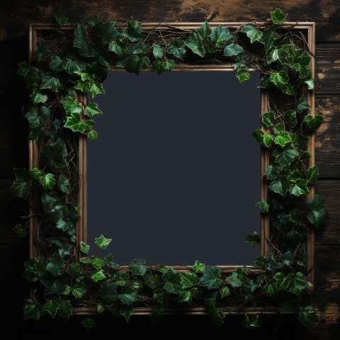 Preview for Wooden-frame-with-ivy-colorful-frame-template-b9841
