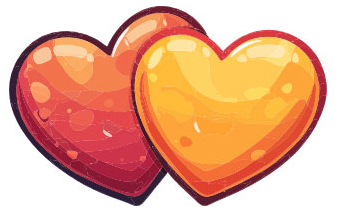 Preview for Two-hearts-icon-heart-emoji-template-10660