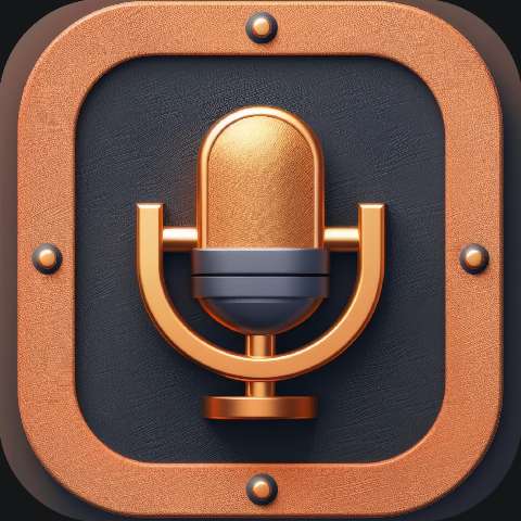 Preview for Golden-microphone-icon-podcast-app-template-94601