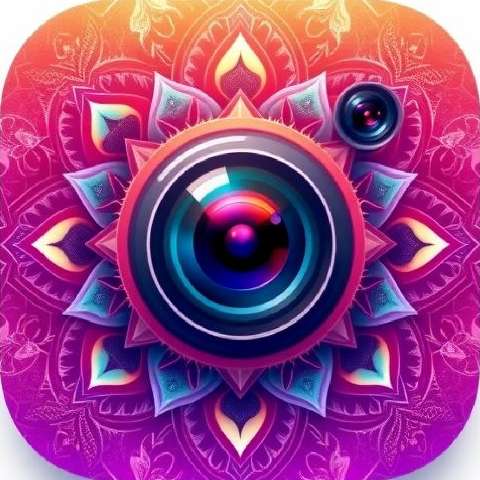 Preview for Camera-lens-mandala-art-aiappiconstyle-template-2687d