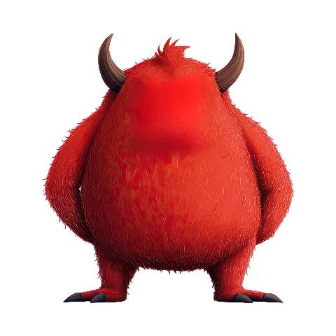 Preview for Red-monster-character-design-colorful-monster-template-88e80