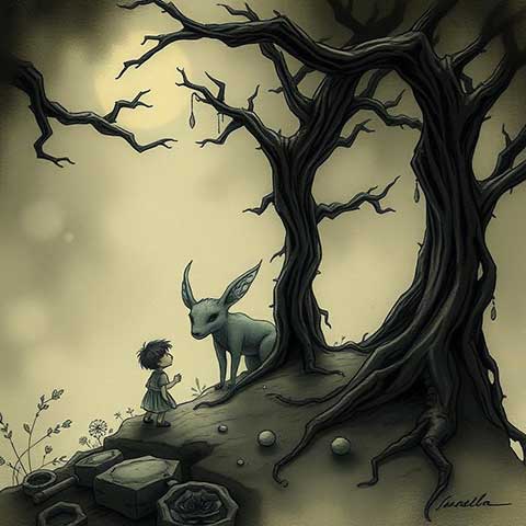 Preview for Mysterious-encounter-under-barren-tree-aifeatured-template-8cffa