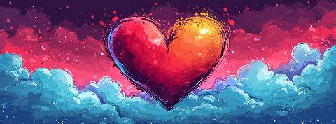 Preview for Heart-among-clouds-valentines-facebook-template-31e24