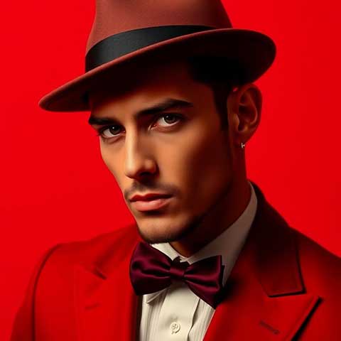 Preview for Elegant-man-red-suit-aiphotography-template-06c4d