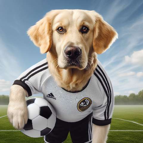 Preview for Soccer Dog In Action Template