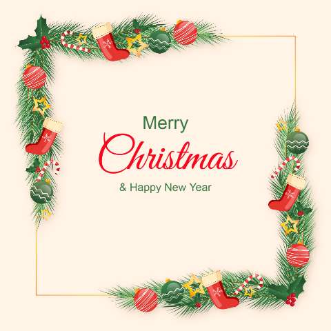 Preview for Merry-christmas-new-year-greeting-holiday-card-template-ecd23