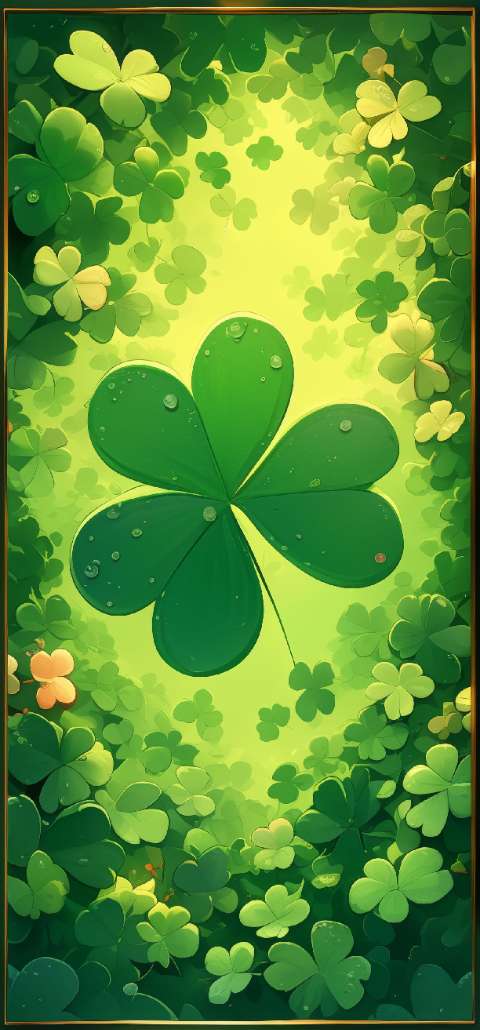 Preview for Four-leaf-clover-illustration-st-patricks-template-64420