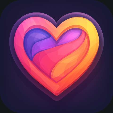 Preview for Vibrant-heart-icon-design-love-app-template-4045b
